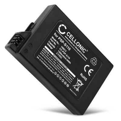 Batteri til Sony PSP Slim & Lite 2 (PSP-2000, PSP-2003, PSP-2004), PSP Slim & Lite 3 (PSP-3001, PSP-3003, PSP-3004) - Playstation Portable Replacement Battery PSP-S110 - 3.7V 1200mAh Battery Pack, Batteri