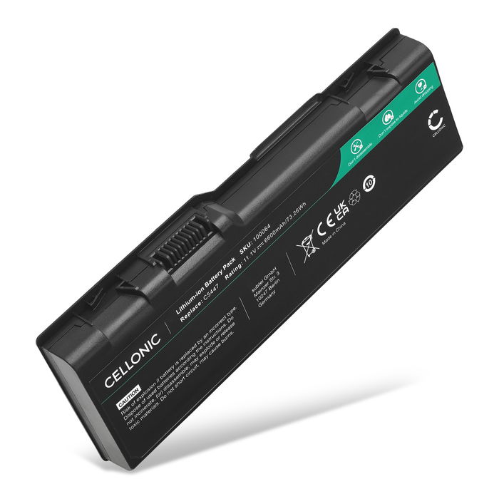 Battery for Dell XPS M1710, M170, Inspiron 9400, 6000, 9300, 9200, Precision M6300, M90, Dell YF976 11.1V 6600mAh from CELLONIC