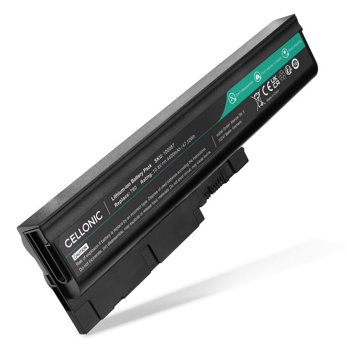 Lenovo ThinkPad T61 Batteri 4400mAh fra Cellonic