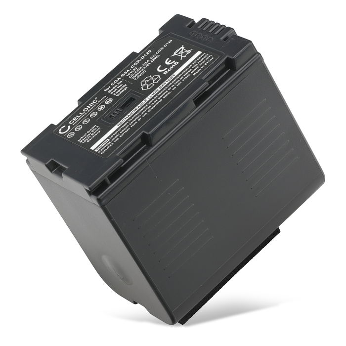 Batteri til Panasonic NV-GX7, AG-AC90, AG-DVX100, NV-DA1, NV-MX500, NV-DS60, NV-GS1, GS11, PV-DV100 CGA-D54 CGR-D120 -D220 (3300mAh, 7.4V) fra CELLONIC