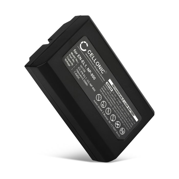 Kamera Batteri til Nikon Coolpix 4300 Coolpix 4500 Coolpix 4800 Coolpix 5000 Coolpix 5400, Konica Minolta DiMAGE A200 - EN-EL1,NP-800 750mAh EN-EL1 Udskiftsningsbatteri til kamera