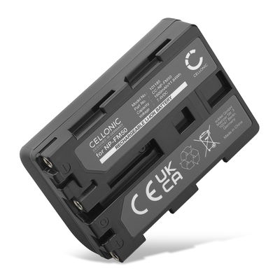 Batteri til Sony F828 F717 R1 S85 TRV118 SR1 GV-D1000, NPFM30 NPFM50 NPQM71 NPQM91 NP-FM50 (1600mAh, 7.4V) fra CELLONIC