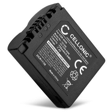Nyt batteri CGR-S006e CGA-S006a DMW-BMA7 BP-DC5 - batteri til Panasonic DMC-FZ50 FZ50 DMC-FZ50 DMC-FZ7 DMC-FZ8 DMC-FZ18 DMC-FZ28 DMC-FZ30 / V-LUX 1 Kamera - Kamerabatteri 750mAh, Batteri
