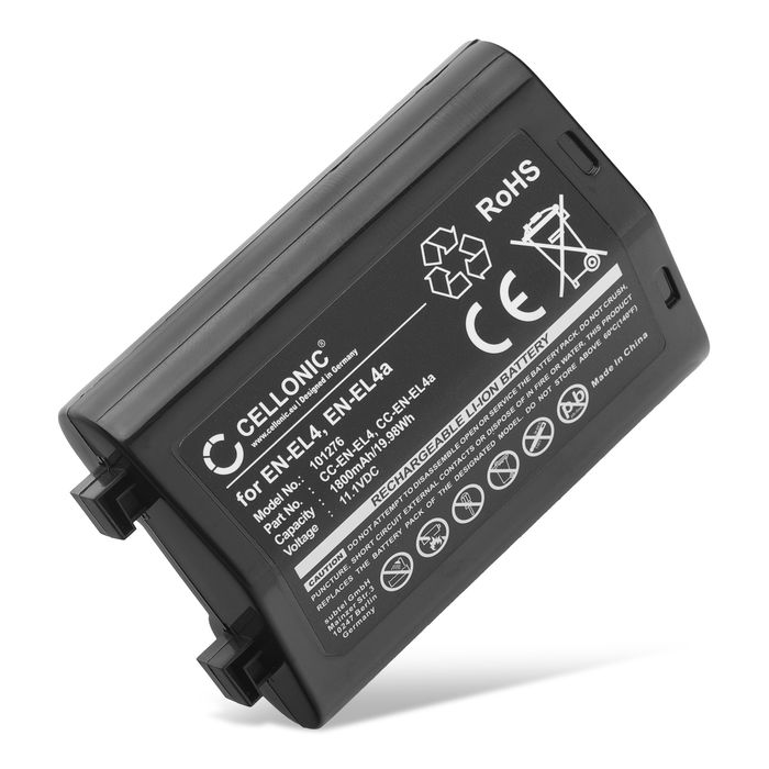 Nikon D2X batteri 1800mAh 11.1V fra subtel