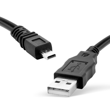 CELLONIC-datakabel, 8 Pin Camera Mini USB B til USB A, 1.5m Panasonic Lumix DMC-FP3, Lumix DMC-LX100, Lumix DMC-S5, K1HY08YY0031