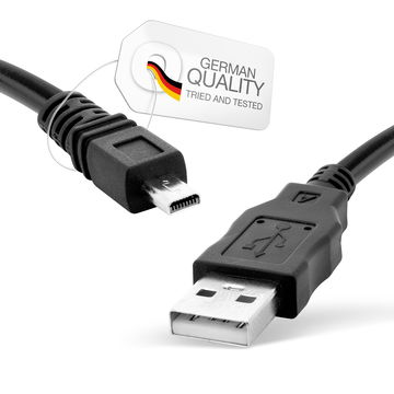 Kamera USB-kabel til Panasonic HC-W580 Lumix DMC-3D1 Lumix DMC-F2 Lumix DMC-F3 Lumix DMC-F5 Lumix DMC-FH1 Lumix DMC-FH10 Lumix DMC-FH2 Lumix DMC-FH20 Lumix DMC-FH22 Lumix DMC-FH24 Lumix DMC-FH25 Lumix DMC-FH27 Lumix DMC-FH3 Lumix DMC-FH4 Lumix DMC-FH5 Lum
