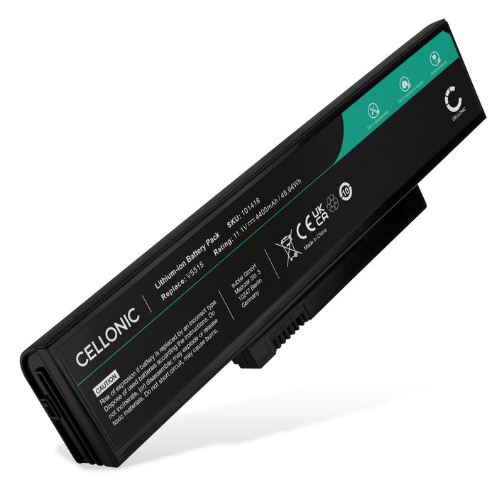 Batteri til Fujitsu ESPRIMO Mobile V5535, V6555, V6515, V5515, V5555, Amilo La 1703 Bærbar computer - 4400mAh 11.1V 