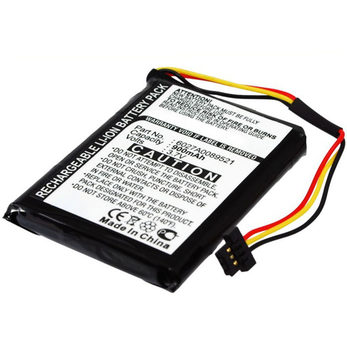 subtel GPS Batteri til TomTom ONE IQ Routes Edition Central Europe, Western Europe, Regional, 4EK0.001.01, Canada 310 6027A0089521 ICP553443E P11P17-11-S01 900mAh SatNav nyt Navigationsbatteri
