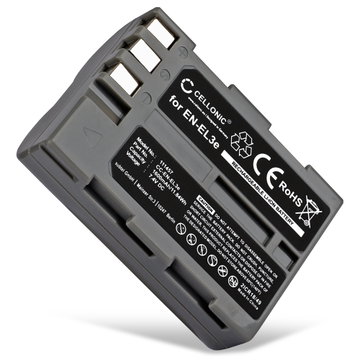 Kamera Batteri til Nikon D50 D70s D80 D90 D200 D300 D300S - EN-EL3 EN-EL3e 1600mAh Udskiftsningsbatteri til kamera