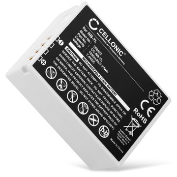 Batteri til Canon PowerShot SX30 IS, PowerShot G12, PowerShot G11, PowerShot G10, NB7L NB-7L (1050mAh, 7.4V) fra CELLONIC