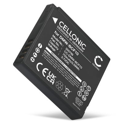 Batteri til Panasonic Lumix DMC-FS62 DMC-FS10 FS6 FS7 FS15 FS30 FS42 FS62 700mAh fra CELLONIC