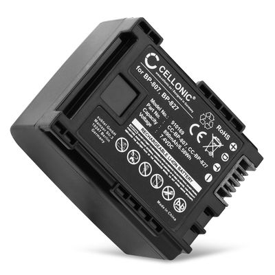 Kamera Batteri til Canon LEGRIA HF G25, G10, HF20, HF S20 | VIXIA HF G20 HF S30 HF200 HG20 - BP-807 BP-809 BP-819 BP-827 890mAh Udskiftsningsbatteri til kamera