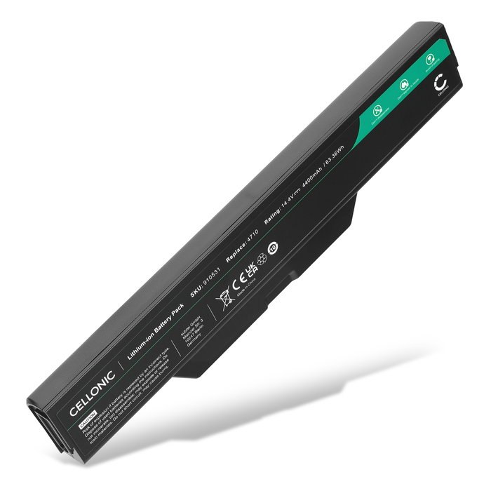 Batteri til HP ProBook 4710s, 4510s, 4720s, 4515s, HP ZZ06, ZZ08, ZZ09 Bærbar computer - 4400mAh 14.4V 