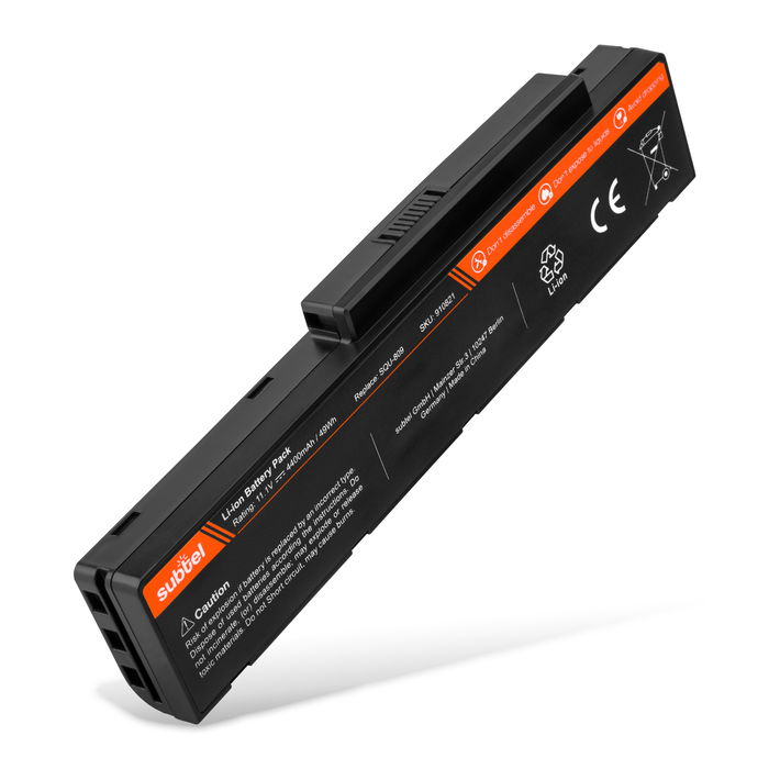 batteri til bærbar computer Fujitsu Amilo Li 3710 / Amilo Li 3910 / Amilo Pa 3650 - SQU-809 (4400mAh) Notebook udskiftsningsbatteri og ekstra batteri til computer