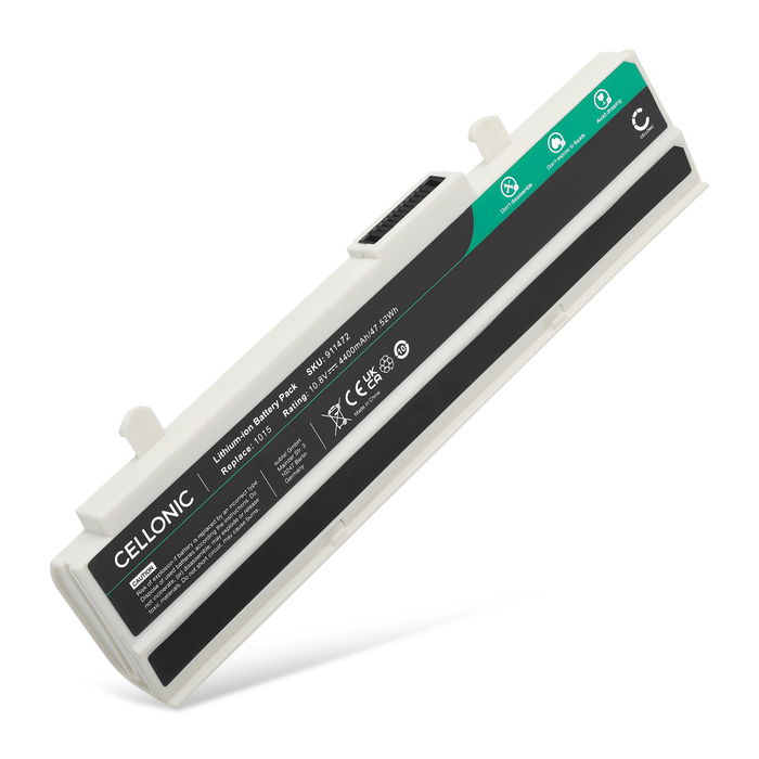 Battery for ASUS Eee PC 1215N, 1215B, 1011PX, 1015BX, 1015PEM, 1015 Series, R011PX ,1011CX, A32-1015 10.8V 4400mAh from CELLONIC
