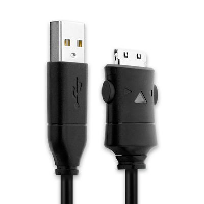 USB Kabel til Samsung YP-K3 YP-K5 YP-P2 YP-P3 YP-Q1 YP-Q3 YP-R1 YP-S3 YP-S5 YP-T10 YP-T9 - Opladningskabel 1.5m PVC Datakabel sort