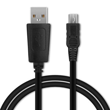 Kamera USB-kabel til Sony Handycam DCR-DVD106 DCR-DVD109 DCR-DVD110 1m Hurtig opladning af datakabel til kamera 1A Opladerledning PVC - Sort