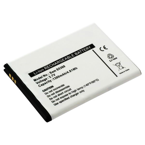 EB454357VU batteri til mobiltelefoner Samsung Galaxy Y / Y Duos / Wave Y - EB454357VU 1300mAh - udskift dit mobilbatteri og få mere ud af din mobil