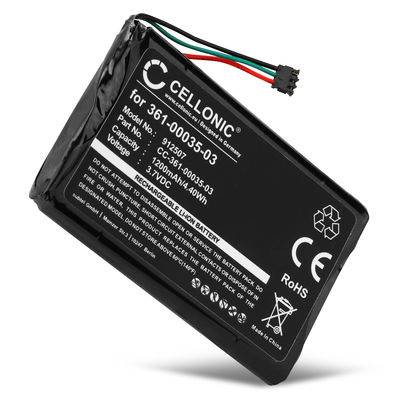 Battery til Garmin Edge 810 Touring Nüvi 2597 2595 2595LMT 2497 2495 2495LMT 2475 2455 LM LT LMT LMT-D 1200mAh 3.6V - 3.7V fra CELLONIC
