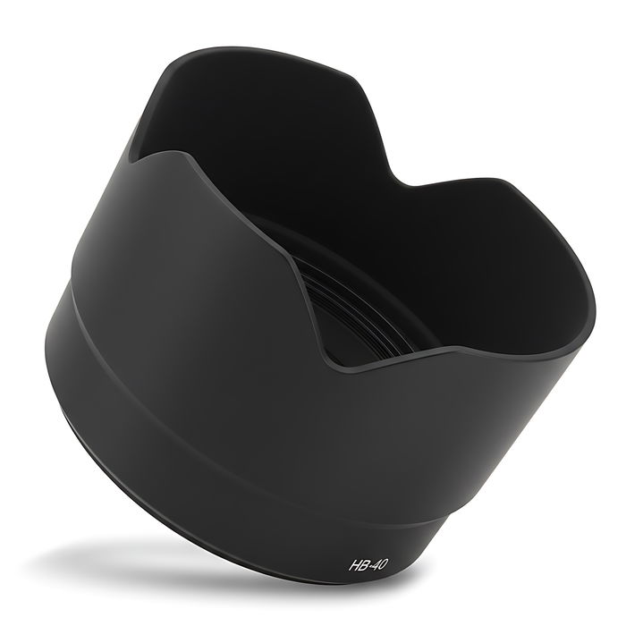 HB-40 Kamera Modlysblænde til Nikon AF-S Nikkor 24-70 mm f/2.8G ED – Plast bajonet blomst / kronblad Modlysblænde fra CELLONIC