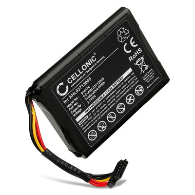Battery for TomTom Via Live 120, 125, 120 Live Western Europe, GO Live 820 Europe, XL Live, XL 340M Live, XL 340TM Live, 4EL0.001.01, VF3A (1100mAh, 3.7V) by CELLONIC