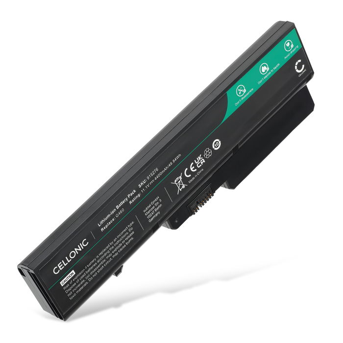Batteri til Lenovo B470, B475, B550, B570, B575, G460, G465, G470, G475, G560, G565, G570 Bærbar computer - 4400mAh 10.8V - 11.1V 