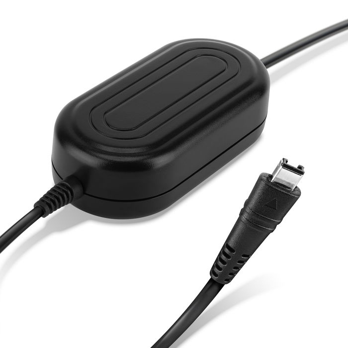 Strømforsyning til Canon LEGRIA Mini X, LEGRIA HF R306 R36 R37, HF R46 R406, HF R56 R57 R506, HF R606 R67 R68, HF R77, HF R806 R88, LEGRIA HF M506 M52 M56, Canon VIXIA Mini X, Canon VIXIA HF R500 R52 AC-adapter CA-110 CA-110E DC-kobling – Dummy-batteri – 