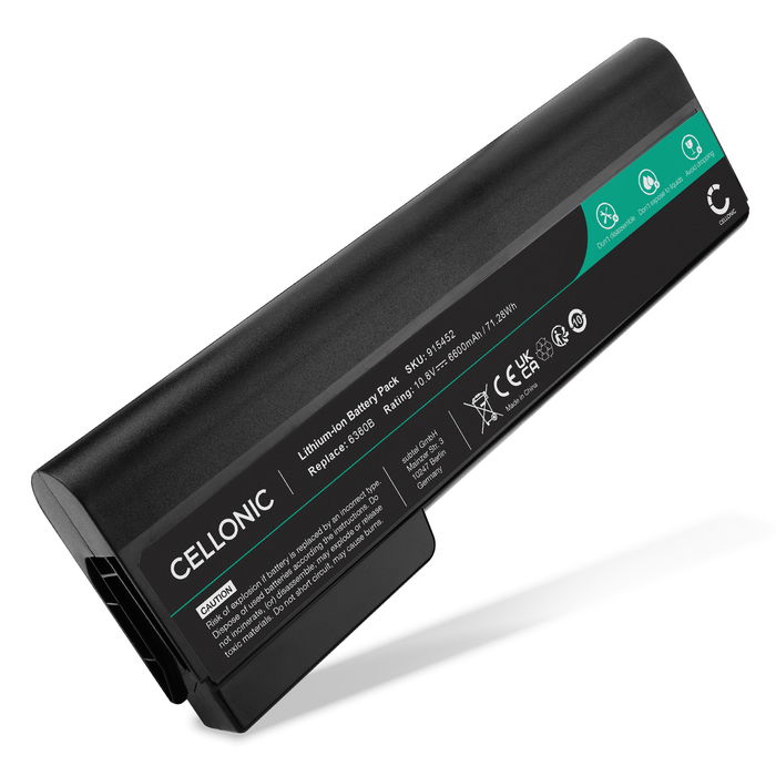 HP ProBook 6570b Battery 6600mAh 10.8V - 11.1V from subtel