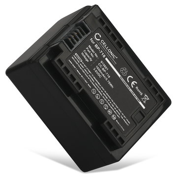Kamera Batteri til Canon LEGRIA HF R306, HF R506, HF R57, HF R606, HF R706, VIXIA HF R52 - BP-718 BP-727 1600mAh Udskiftsningsbatteri til kamera