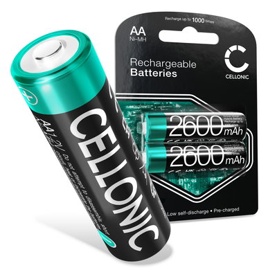 Kamera Batteri til Praktica DCZ 5.8 DPix 1100Z DCZ 6.8 DCZ 12.1 - AA NiMH 2x 2600mAh Udskiftsningsbatteri til kamera