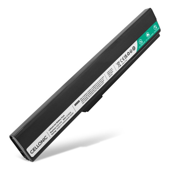 Batteri til ASUS K52J, A52J, K52F, A52F, Pro5IJ, K52N, K52, X52N, P52F, X52D Bærbar computer - 4400mAh 10.8V - 11.1V 