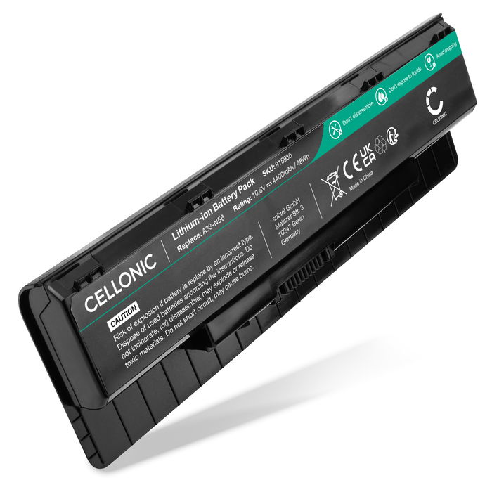 Batteri til ASUS N76V, N56VZ, N56V, N76, N56, G56JR, N76VB, N56VM, A32-N56 Bærbar computer - 4400mAh 10.8V 
