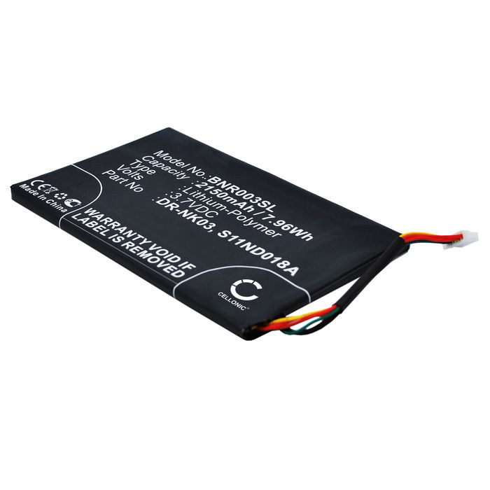 Tablet batteri til Barnes & Noble BNRV300, BNTV350 DR-NK03,MLP305787,S11ND018A - DR-NK03,MLP305787,S11ND018A 2150mAh nyt tablet batteri