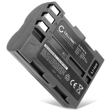 Kamera Batteri til Nikon D50 D70s D80 D90 D200 D300 D300S - EN-EL3e 2000mAh Udskiftsningsbatteri til kamera