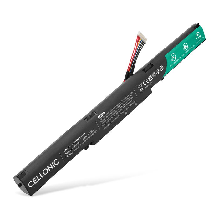 Batteri til ASUS R752L, R751L, F750J, X750LN, X750J, R751J, X751MA, F751YI Bærbar computer - 2200mAh 14.4V 