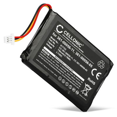 CELLONIC GPS Batteri til Garmin Camper 770 LMT-D, nüvi 40, 42, 52, 55, 56, 66, 68, 2689 (LM, LT, LMT) 361-00056-05 361-00056-11 750mAh SatNav nyt Navigationsbatteri
