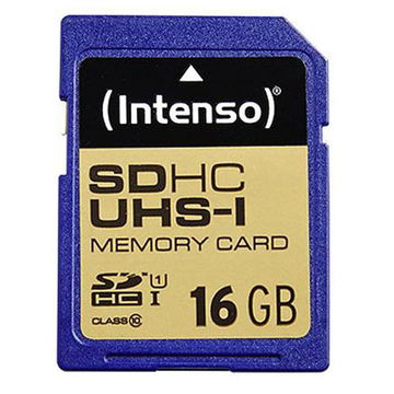 Intenso SD kort / hukommelseskort 16GB Class 10 / UHS-I