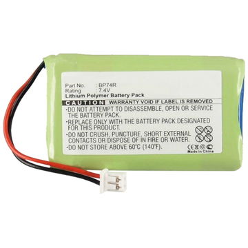 Batteri til Dogtra 2300NCP 2300RX 2302 NCP Advance, 2500RX 2500B 2500T 2502B 2502T Receiver, 3500NCP 3500RX - BP74R (460mAh) udskiftsningsbatteri