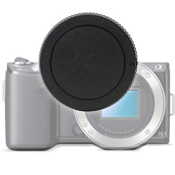 CELLONIC Camera Body Cap / Rear Lens Cap for Sony ILCA-77M2Q (A77 II, Alpha 77II), A99 II, SLT-A33 (Alpha 33), SLT-A55, A57, A58, SLT-A65, SLT-A77 II, NEX-3N (ALC-B55), Beskyttende DSLR dæksel / Linser bagcover låg