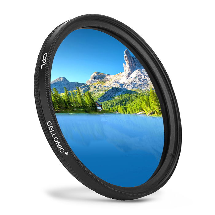 CELLONIC 58mm Polarisationsfilter til Tamron AF 28-80mm F3.5-5.6 Asph (Ø 58mm) Super tyndt skrue i cirkulær lineær polarisator polariseret kameraobjektiv CPL-filter