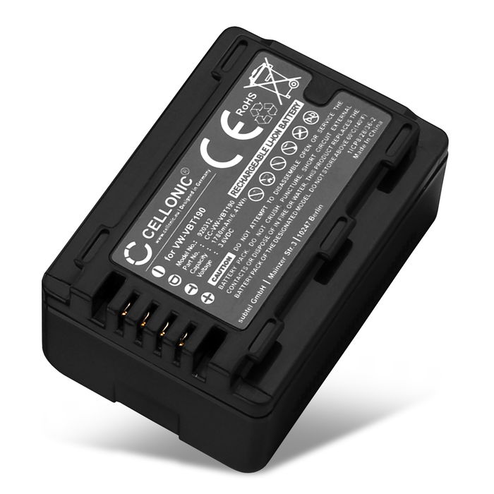 Panasonic HC-VXF990 batteri 1780mAh 3.6V - 3.7V fra CELLONIC