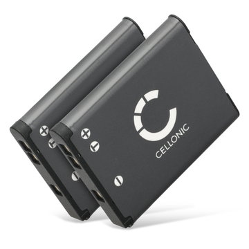 2x Kamera Batteri til Nikon CoolPix S33 S32 S2500 S3100 S3300 S3500 S3700 S4200 S4300 S5300 S6800 S6900 S7000 CoolPix W100 CoolPix A300 A100 Sony DSC-RX0 - EN-EL19 NP-BJ1 700mAh Udskiftsningsbatteri til kamera