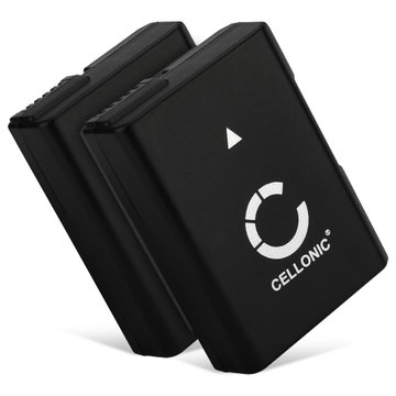 2x Batteri til Nikon D3300 D5200 D5600 D3500 D5300 D3100 D3200 D5100 D3400 EN-EL14 EN-EL14a EN-EL14, EN-EL14a (1050mAh, 7.4V) fra CELLONIC