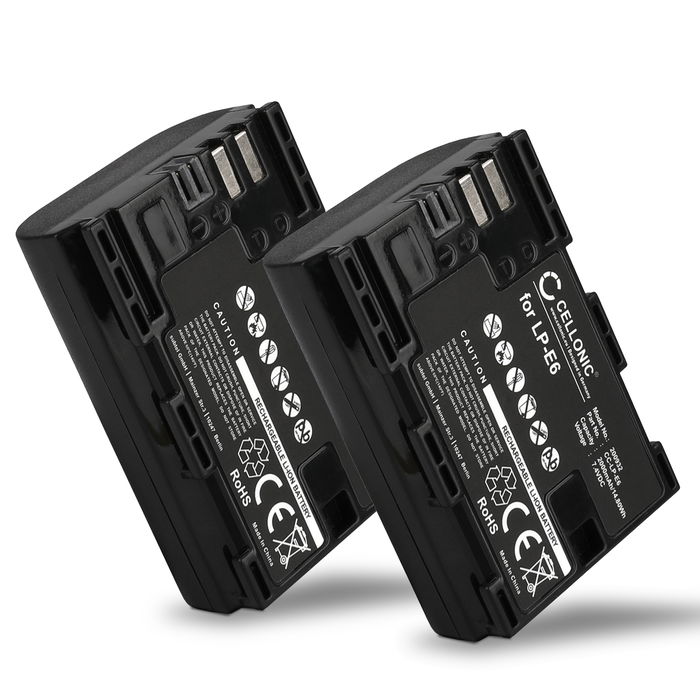 2x Batteri Canon EOS 6D Mark II - 2000mAh