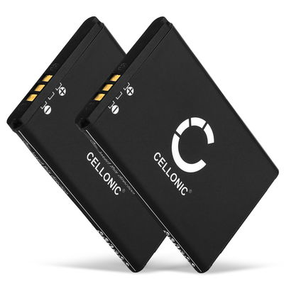 2x CELLONIC genopladelige battereri til Swissvoice ePure / ePure fulleco DUO - 043048,C0487,SV20405855 650mAh - udskift dit mobilbatteri