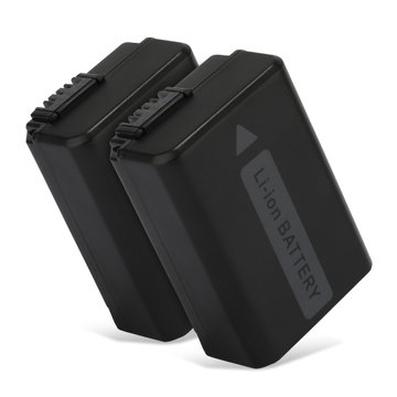 2x Nyt Kamera Batteri til Sony Alpha 6000, A6000, Alpha 6400, Alpha 7, Alpha 5100, A6100, RX10 IV, NP-FW50 - NP-FW50 1030mAh NP-FW50 skift batteri til kamera