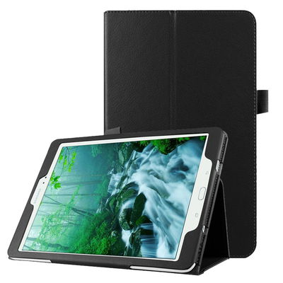Smart Case til Samsung Galaxy Tab S2 9.7 (SM-T810 / SM-T813 / SM-T815 / SM-T819) - Kunstlæder, sort taske lomme sag