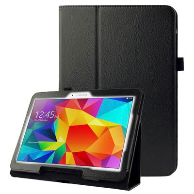 Lomme til Samsung Galaxy Tab 4 10.1 (SM-T530 / SM-T531 / SM-T533 / SM-T535) - Kunstlæder, sort taske lomme sag