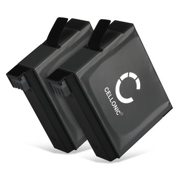2x Kamera Batteri til GoPro Hero4, Hero 4 black edition, Hero 4 silver edition, Hero 4+ (Hero 4 Plus) - AHDBT-401,335-06532-000 1160mAh AHDBT-401 Udskiftsningsbatteri til kamera