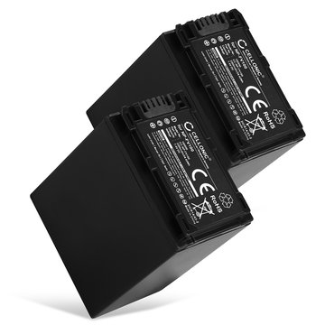 2x NP-FV70 Camcorderbatterier til Sony FDR-AX33 FDR-AX700 PXW-X70 FDR-AX100 HDR-CX625 HXR-NX80 FDR-AX100E PXW-Z90V DEV-3 NEX-VG30 NP-FV50 Batteriudskiftning - 3300mAh